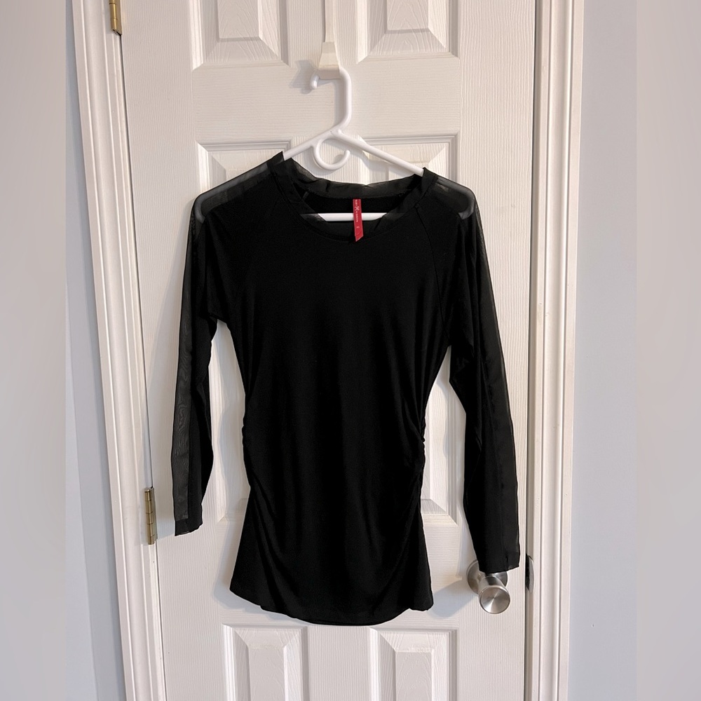 Ruby Ribbon black long sleeve top XS